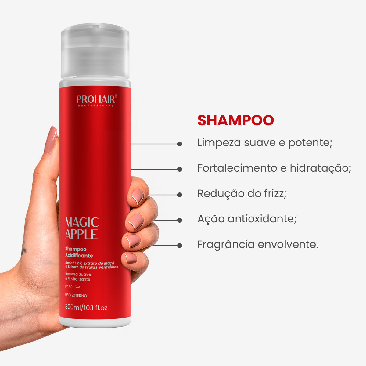 Shampoo Acidificante Magic Apple 300mL - Prohair