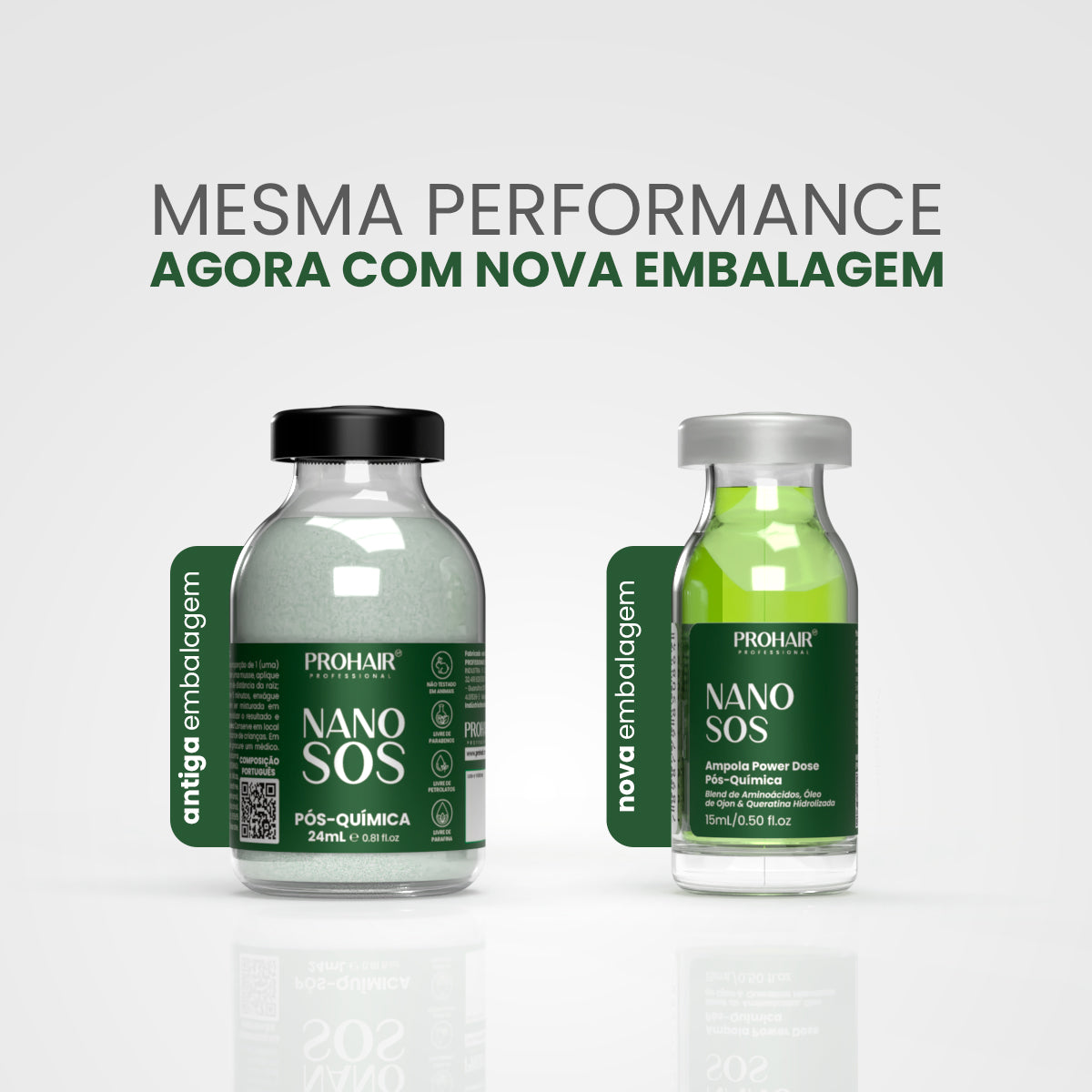 Ampola de Reconstrução Nano S.O.S 15mL - Prohair