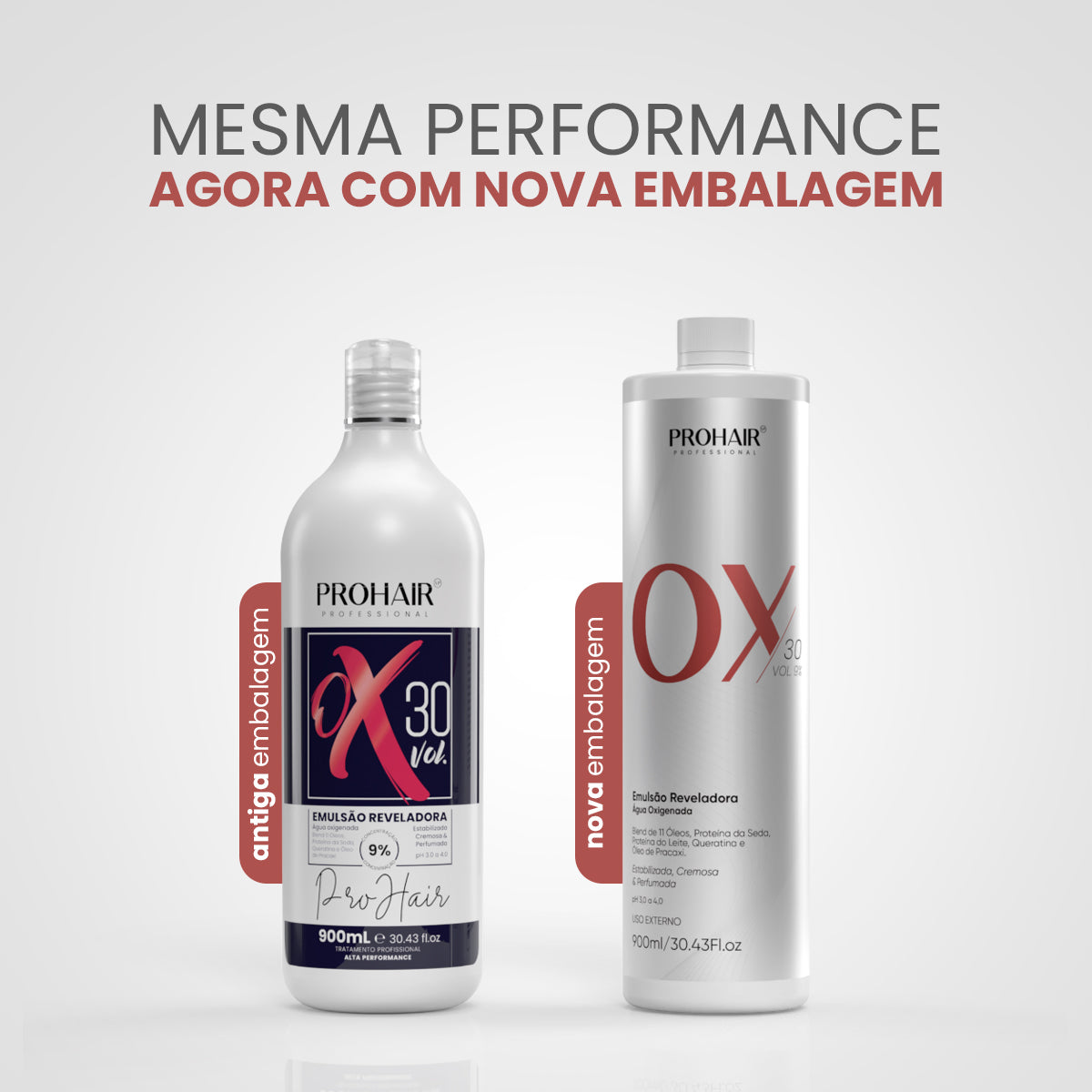 Água Oxigenada OX 30 Volumes 900mL - Prohair