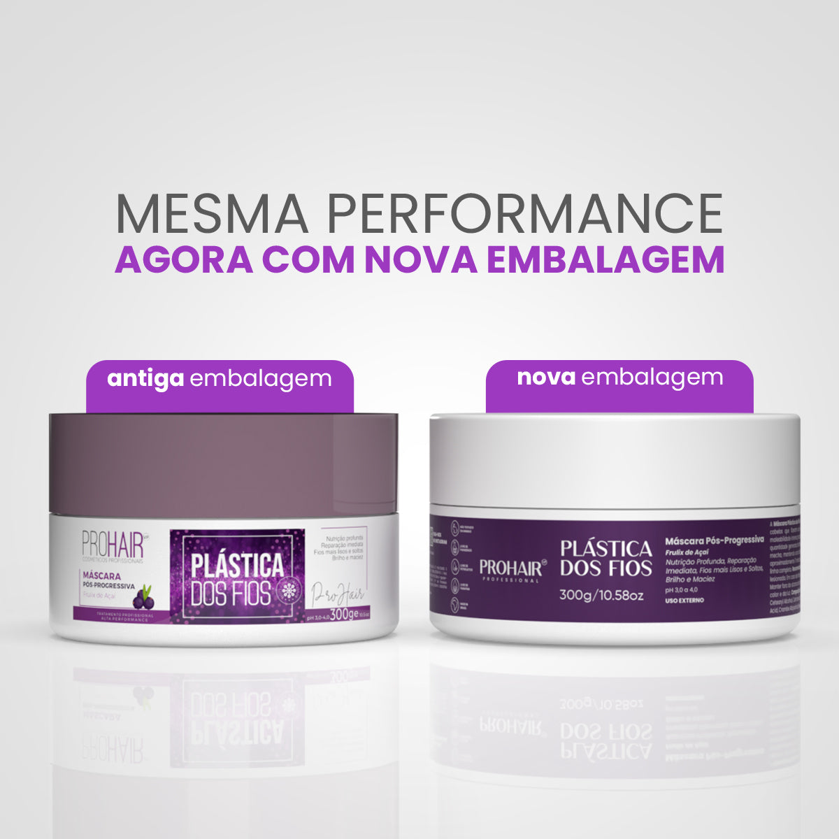 Máscara Pós Progressiva Plástica dos Fios 300g - Prohair