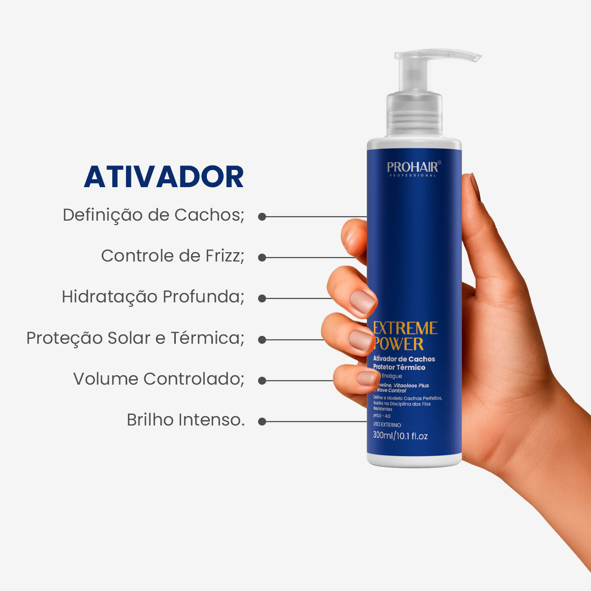 Ativador de Cachos Extreme Power 300mL - Prohair