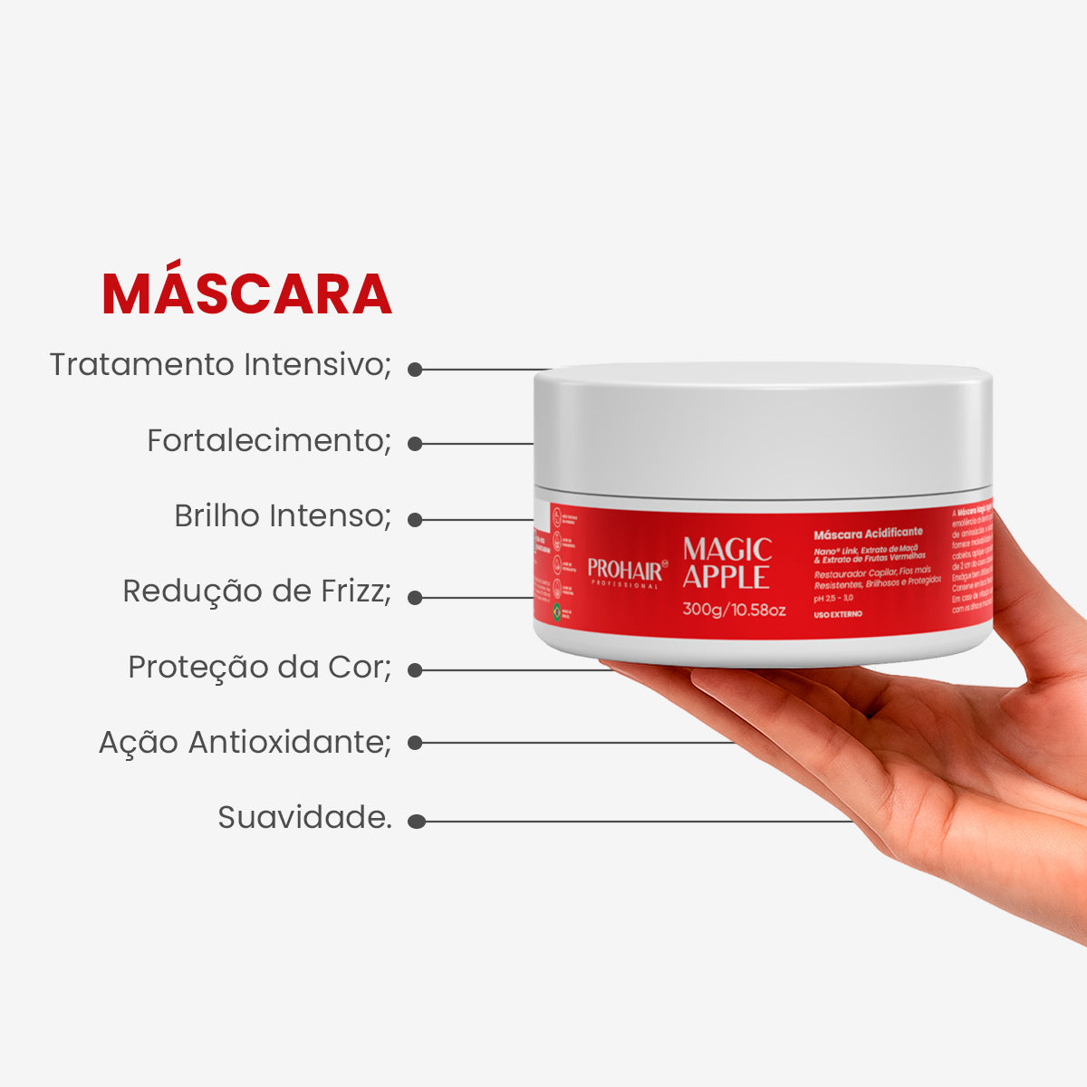 Máscara Acidificante Magic Apple 300g - Prohair