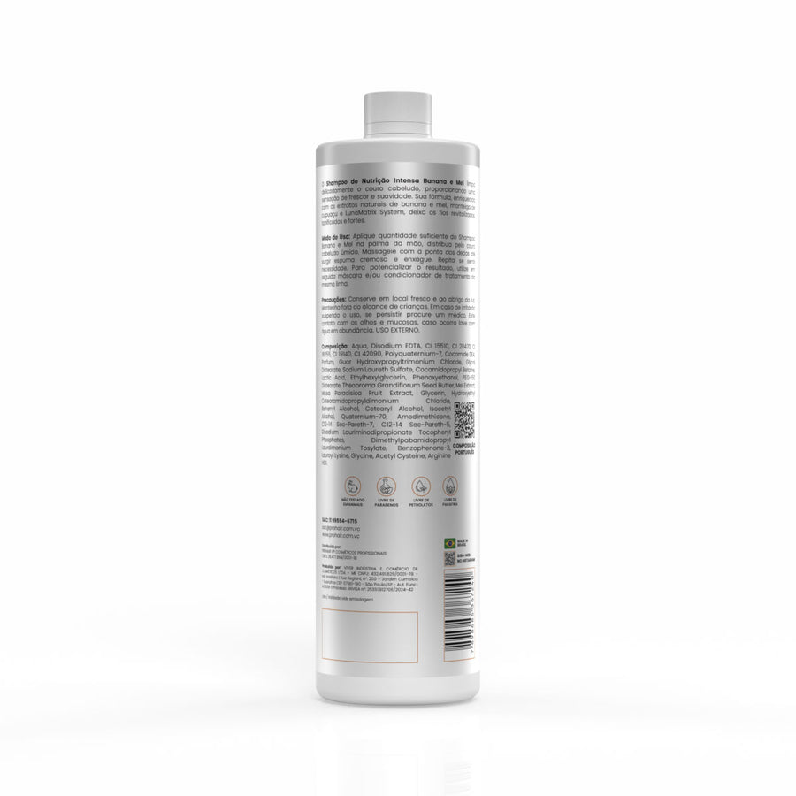 Shampoo de Nutrição Intensa Banana e Mel 1L - Prohair