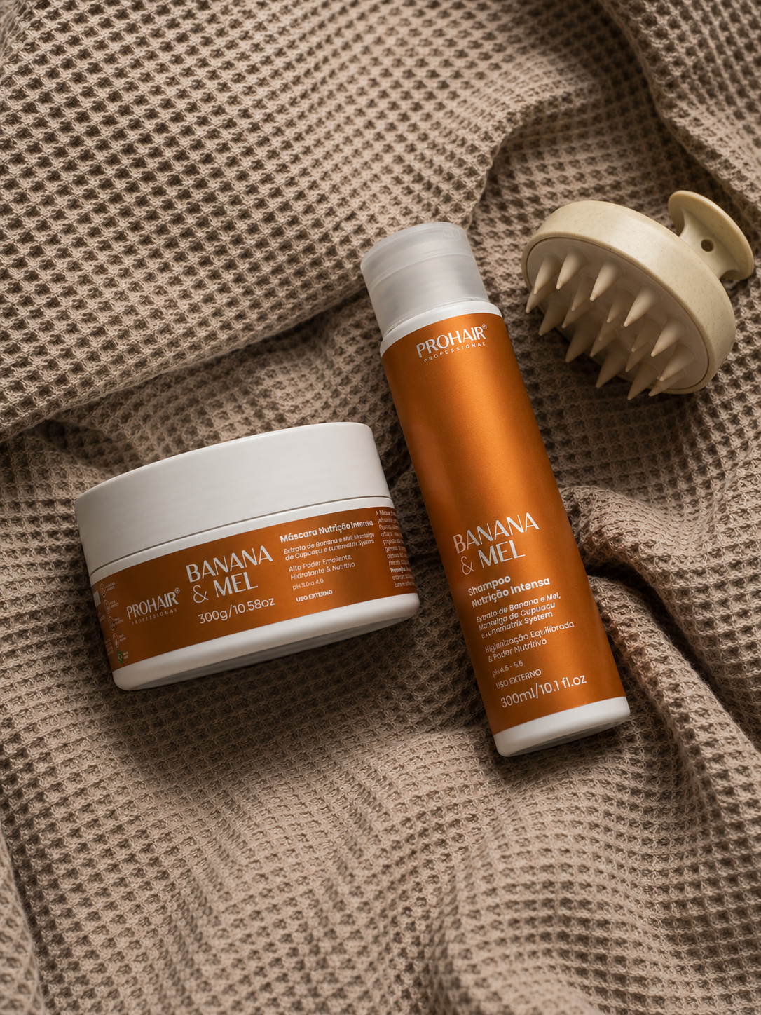 Kit Home Care de Nutrição Intensa Banana e Mel 3 Itens - Prohair