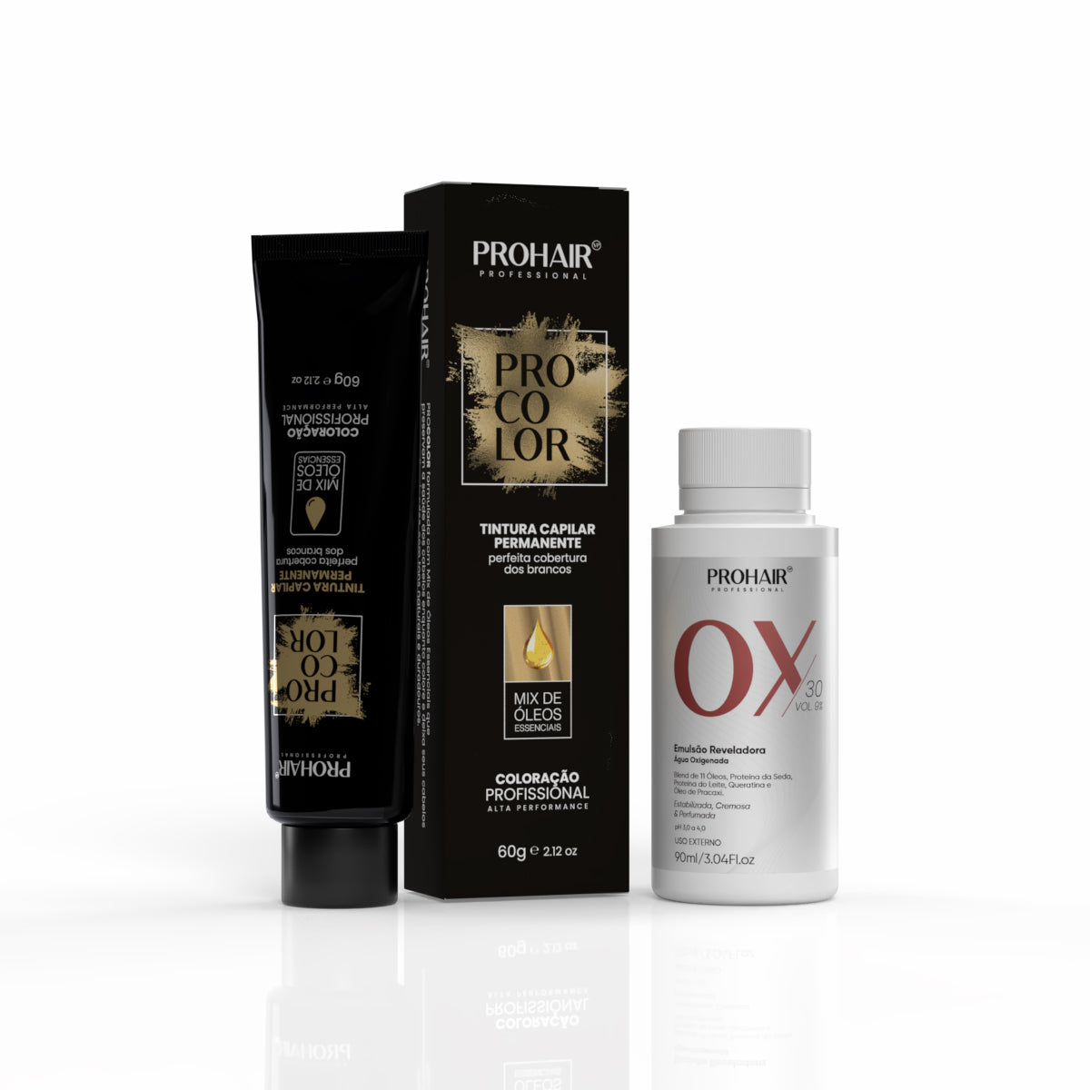 Coloração ProColor + Emulsão Reveladora 90mL - ProHair  - 9.31 + Ox 30
