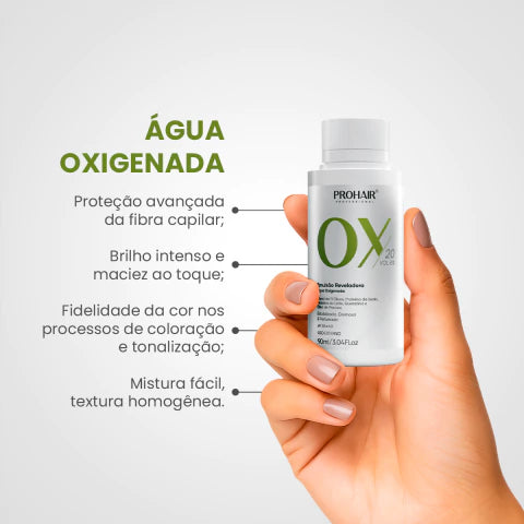 Água Oxigenada OX 20 Volumes 90mL - Prohair