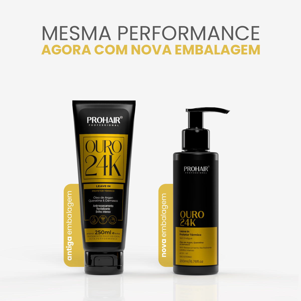 Leave In de Hidratação Ouro 24K 200ml - Prohair