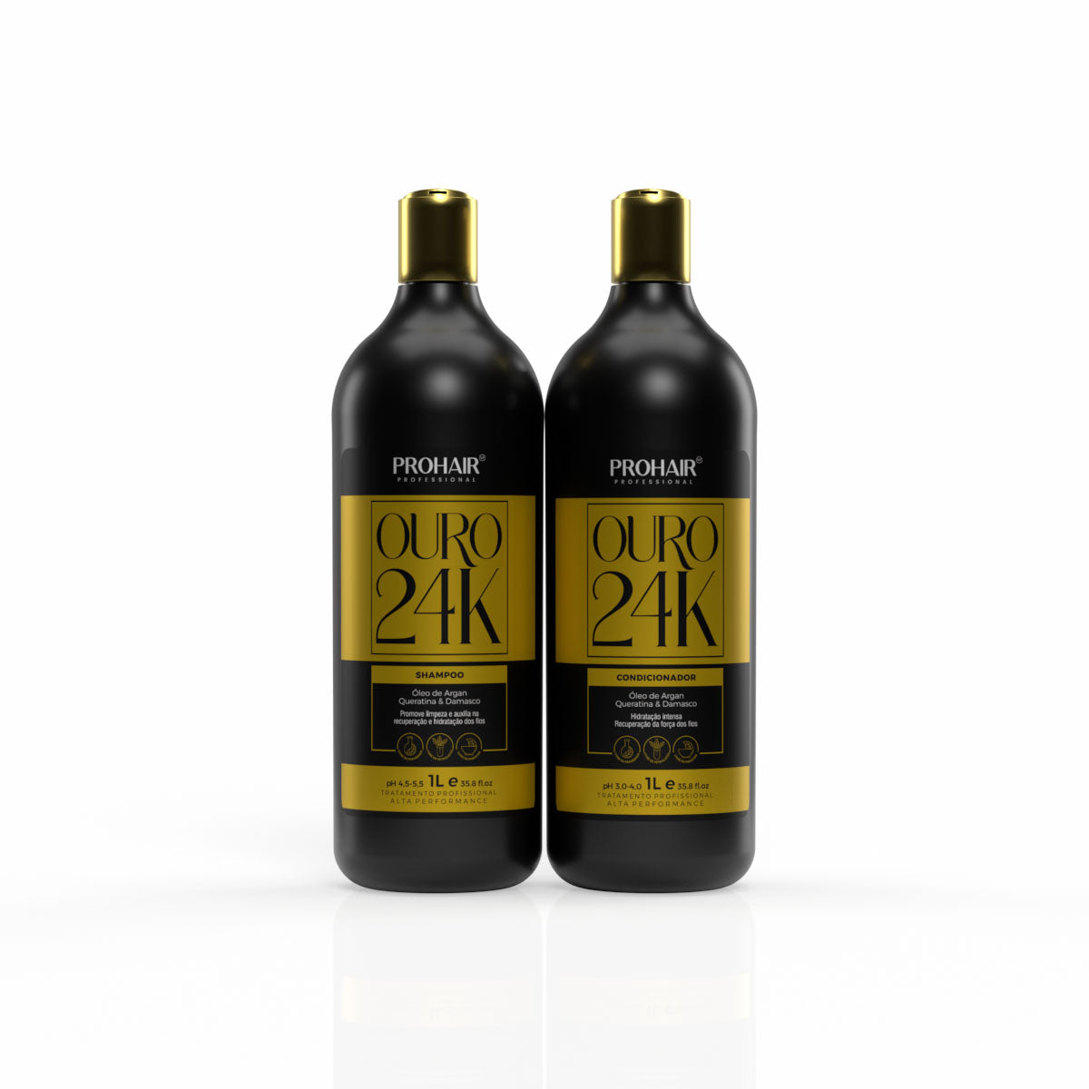 Kit Profissional de Hidratação Ouro 24K 2 itens - Prohair