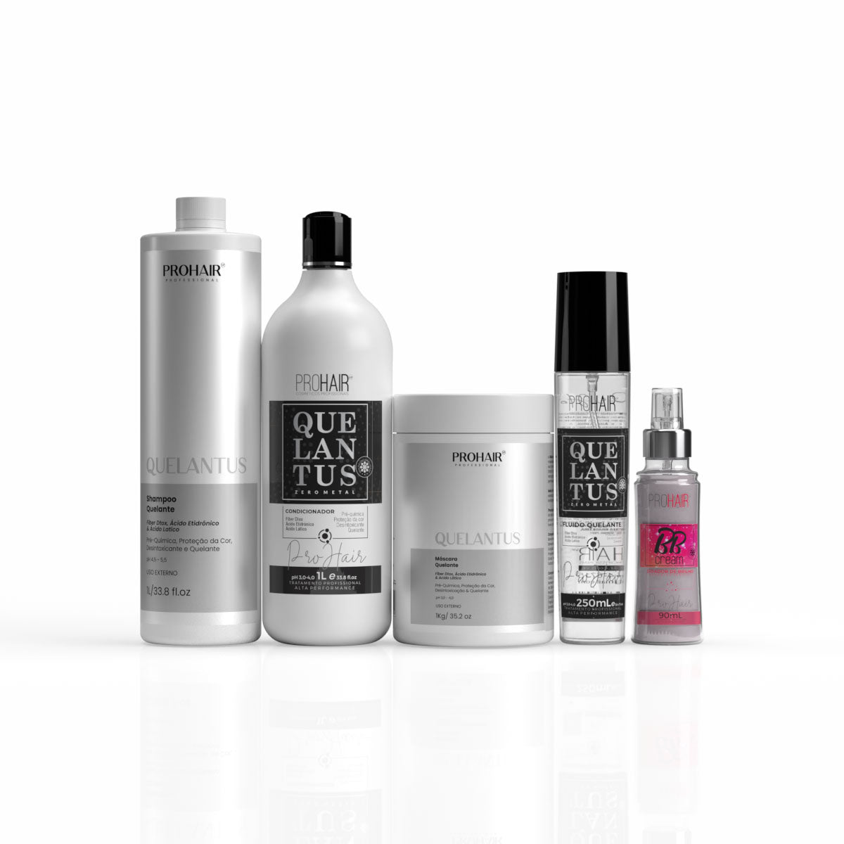 Kit Profissional Zero Metal Quelantus 5 Itens - Prohair