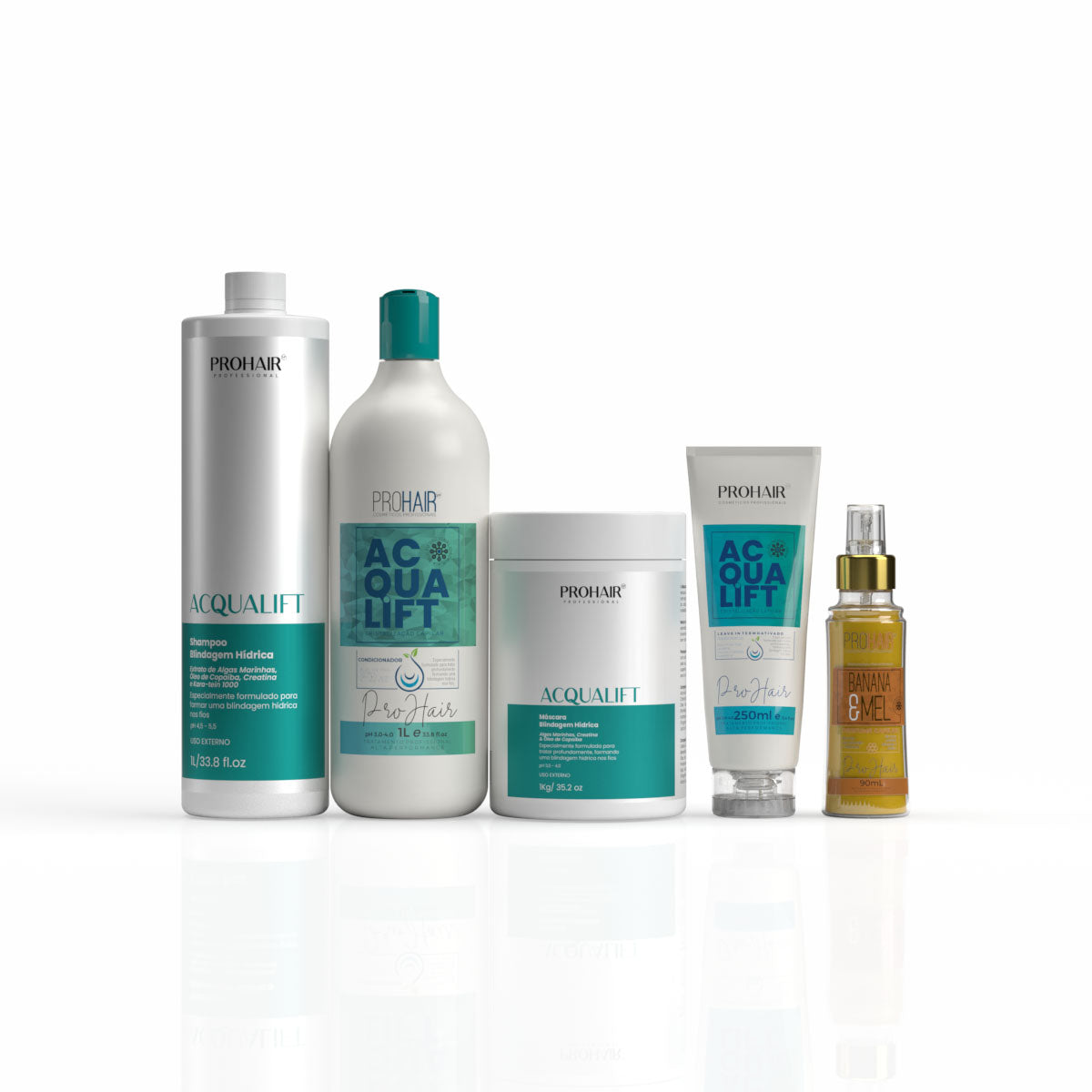 Kit Profissional de Hidroreconstrução Acqualift 5 Itens - Prohair