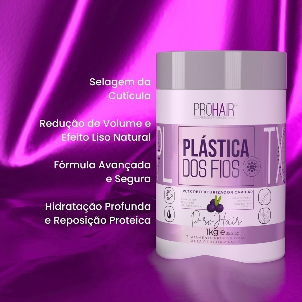 PLTX ANTI-FRIZZ PÓS-PROGRESSIVA PLÁSTICA DOS FIOS 1KG