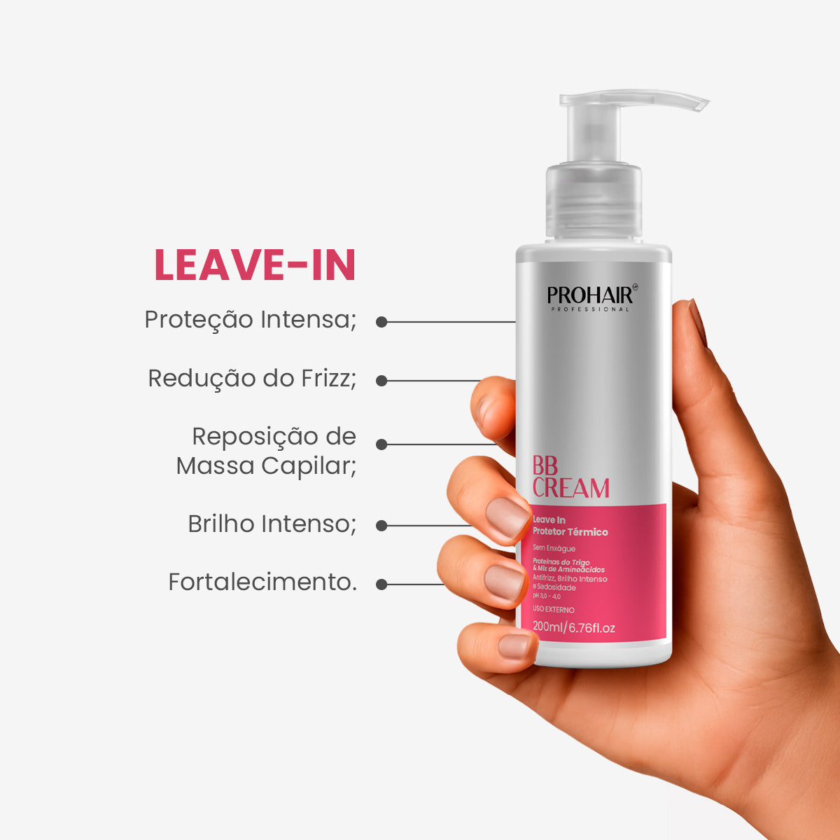 Leave In de Reconstrução Profunda BB Cream 200mL - Prohair