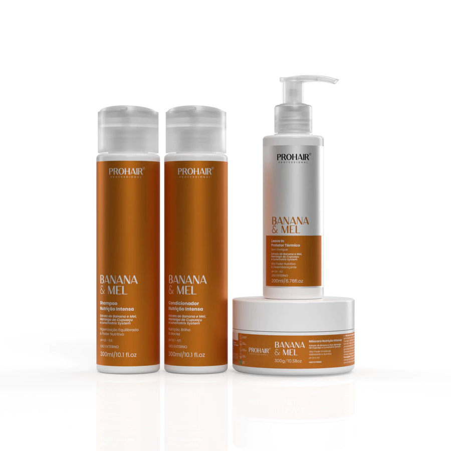 Kit Home Care de Nutrição Intensa Banana e Mel 4 Itens