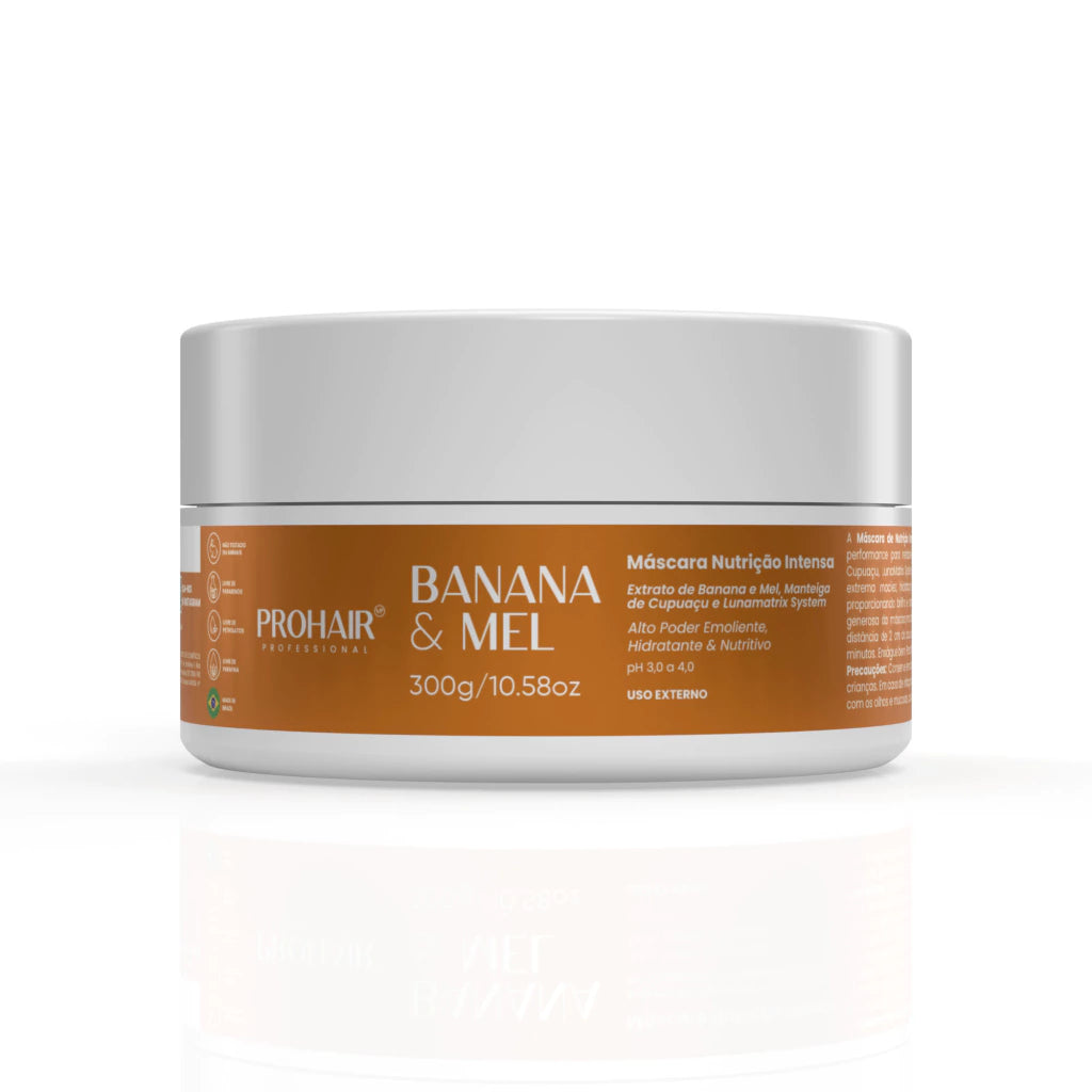 Máscara de Nutrição Intensa Banana e Mel 300g - Prohair