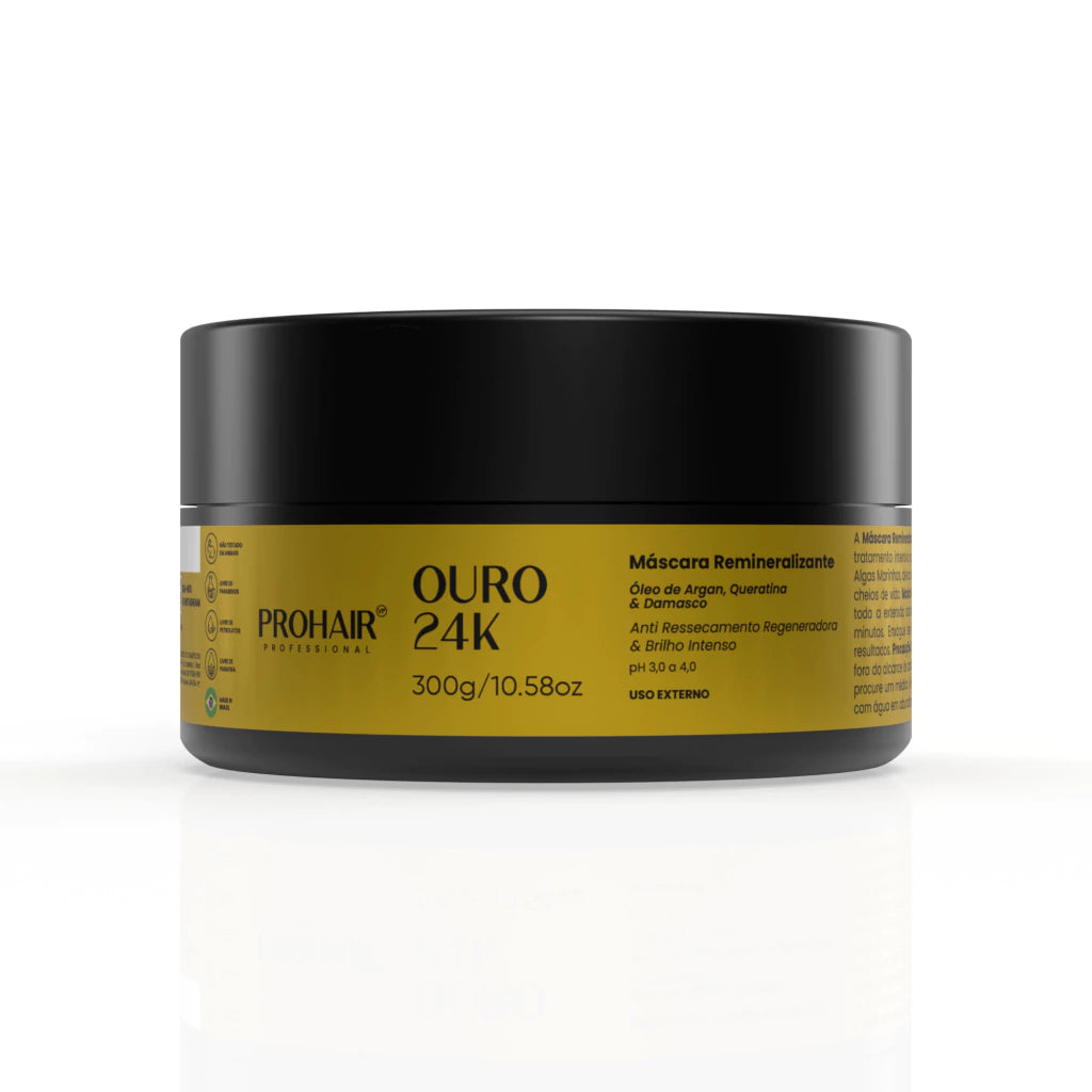 Máscara de Hidratação Ouro 24K 300g - Prohair
