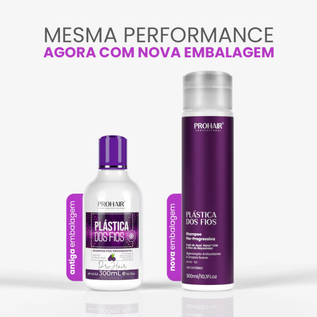 Shampoo Pós Progressiva Plástica dos Fios 300mL - Prohair