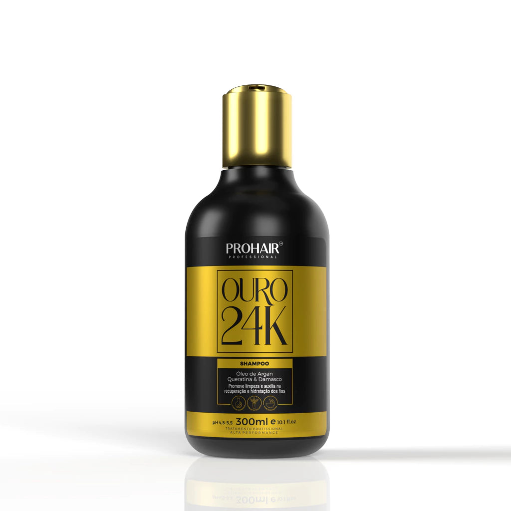 Shampo de Hidratação Ouro 24k 300mL - Prohair
